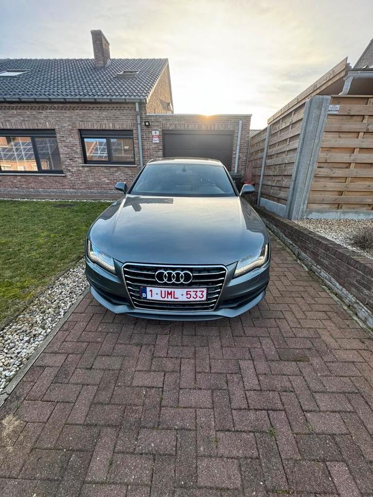 Audi A7, Autos, Audi, Particulier, A7, Diesel, Euro 5, 5 portes, Automatique, Argent ou Gris, Noir, Cuir, Traction avant, Carnet d'entretien