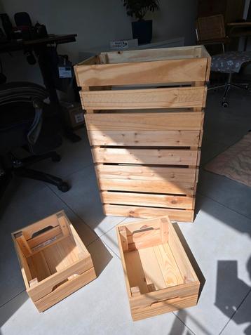 Houten kisten beschikbaar voor biedingen