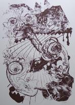 EDDY NOLF / DE ZWARTE PANTER / ZW-W ZEEFDRUK / 63x44cm / SIG, Antiek en Kunst, Ophalen of Verzenden