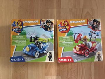 Playmobil politiewagen + brandweerwagen - nieuw beschikbaar voor biedingen