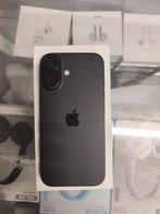 Iphone 16 128gb met garantie 100% batterij, Enlèvement, Comme neuf, Noir