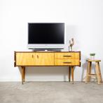 Prachtige vintage duo tone Tv meubel, Ophalen of Verzenden, Gebruikt, Overige houtsoorten, Vintage