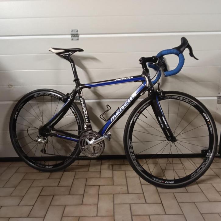 Merckxfiets , Carbon, 360 €, Fietsen en Brommers, Fietsen | Racefietsen, Gebruikt, 28 inch, Carbon, 53 tot 57 cm, Ophalen