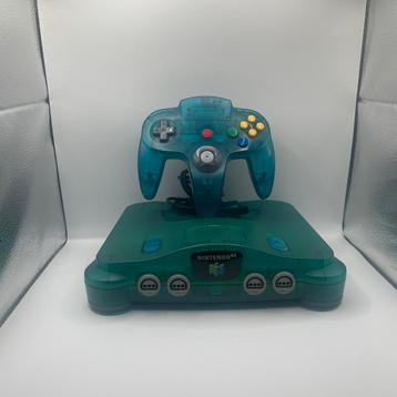 Nintendo 64 Bleu glacé, Enlèvement ou Envoi, Utilisé, Avec 1 manette
