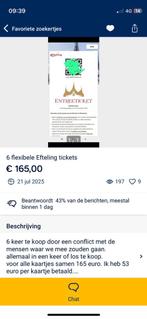 Tickets Efteling, Phantasialand - OPLICHTING!, Ticket of Toegangskaart