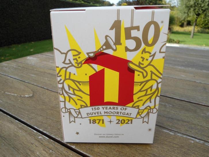 duvel collector glazen nav 150j duvel nieuw in doos, Verzamelen, Biermerken, Nieuw, Glas of Glazen, Duvel, Ophalen of Verzenden