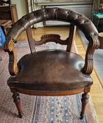 Antieke eiken zetel  stijl Louis XV, Antiek en Kunst, Ophalen