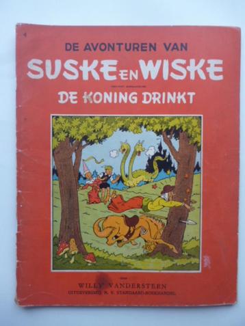 Suske en Wiske - De koning drinkt - herdruk - 1958 beschikbaar voor biedingen