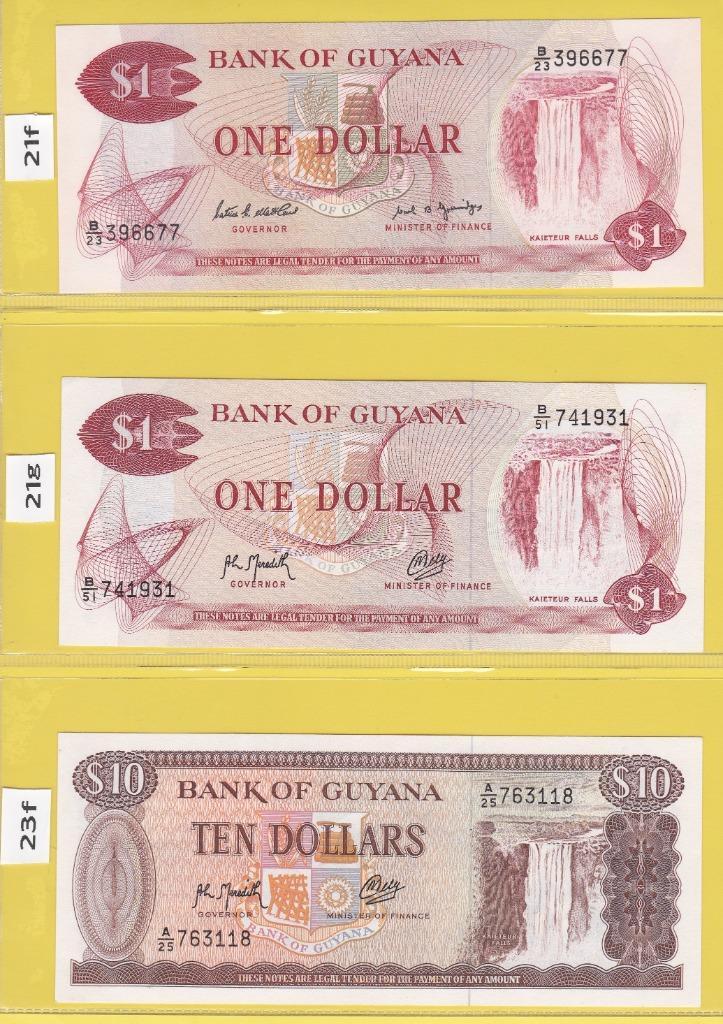 GUYANA - LOT BILJETTEN (5 stuks), Postzegels en Munten, Bankbiljetten | Amerika, Setje, Zuid-Amerika, Ophalen of Verzenden