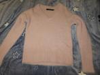 Roze, fluffy, trui / sweater met v-hals - XS - Vero Moda, Comme neuf, Taille 34 (XS) ou plus petite, Rose, Enlèvement ou Envoi