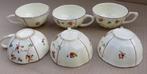 6 kopjes met suikerpot met bloemetjes - vintage, Antiek en Kunst, Ophalen of Verzenden