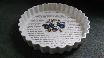 Vintage ovenschaal porselein quiche CNP France Ø 27cm beschikbaar voor biedingen
