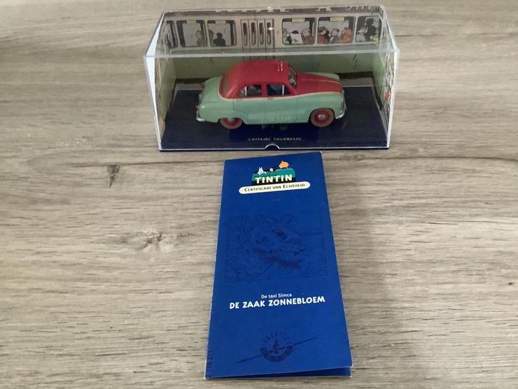 Kuifje miniatuur auto de zaak zonnebloem (Nieuw), Verzamelen, Stripfiguren, Nieuw, Beeldje of Figuurtje, Kuifje, Ophalen of Verzenden