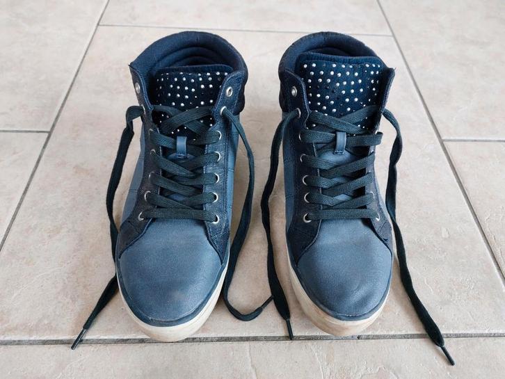 Hoge sneakers damesschoenen schoenen blauw dames maat 40, Kleding | Dames, Schoenen, Zo goed als nieuw, Sneakers, Blauw, Ophalen of Verzenden