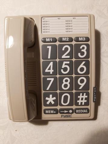 Nieuwe vaste telefoon met grote knoppen beschikbaar voor biedingen