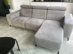 3-zit met elektrische relax en long chair, Huis en Inrichting, Ophalen, Zo goed als nieuw, Stof, Modern