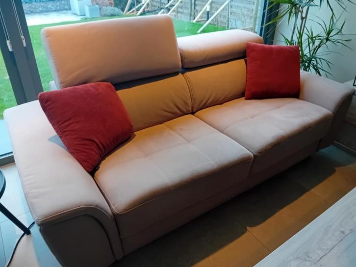 Zetel 3 zit en 2 electrische relaxen, Huis en Inrichting, Zetels | Zetels, Zo goed als nieuw, Rechte bank, Vierpersoons of meer