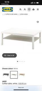 IKEA Table basse (cofee table)-LACK, Huis en Inrichting, Ophalen, Overige materialen, Gebruikt, 150 tot 200 cm