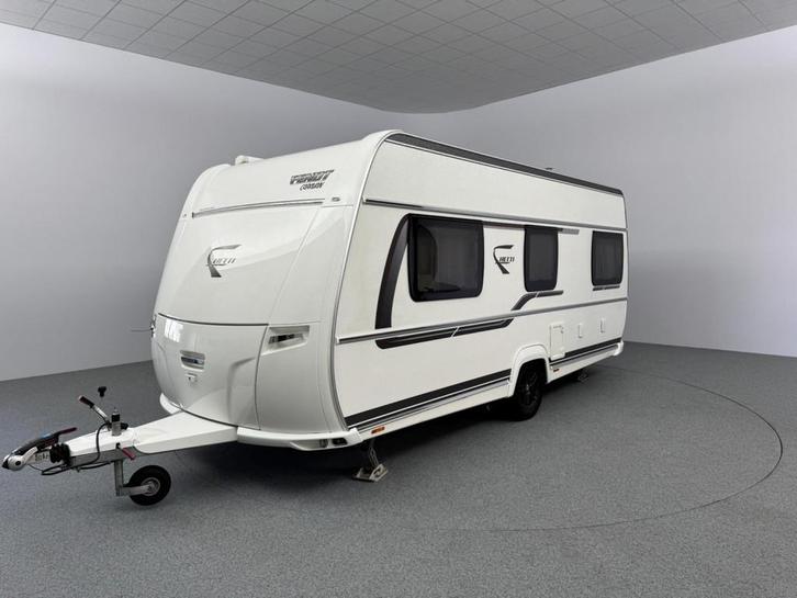 Fendt Saphir 465 TG Cassetteluifel Mover Voortent, Caravans en Kamperen, Caravans, Rondzit, Fendt, 2 aparte bedden, 4 tot 5 meter