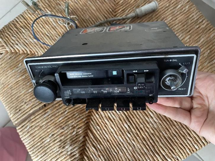 K7 klassieke autoradio - clarion Pé Y54B, Auto diversen, Autoradio's, Gebruikt, Ophalen