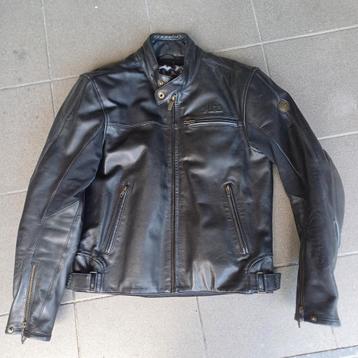 Stoere retro lederen motorjas  beschikbaar voor biedingen