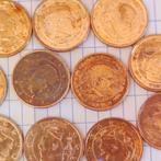 Onze pièces de 2 centimes d'euro belges, toutes présentant u, Enlèvement ou Envoi, 2 centimes