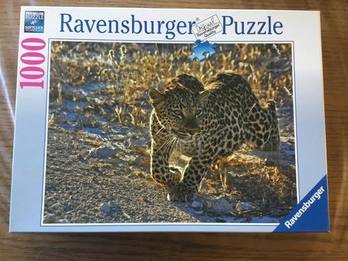 Puzzel Ravensburger 1000 stukjes Luipaard in het ochtendlich, Hobby & Loisirs créatifs, Sport cérébral & Puzzles, Neuf, Puzzle