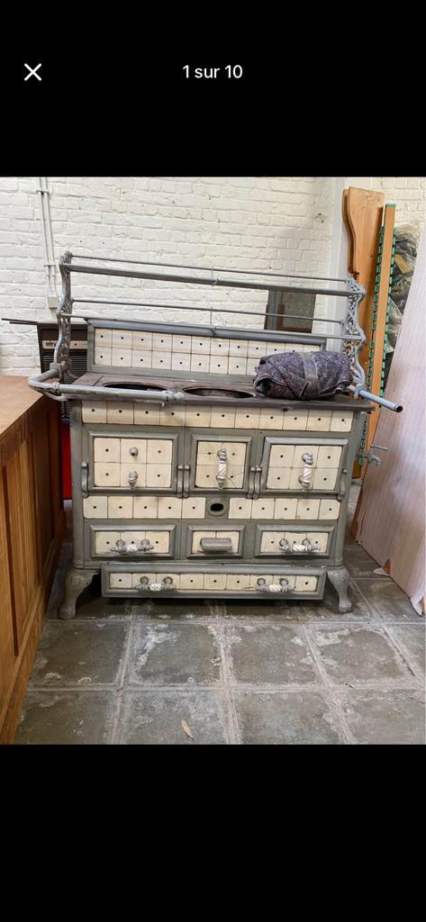 Ancienne cuisinière en fonte, années 1900, Antiquités & Art, Antiquités | Meubles | Armoires, Enlèvement