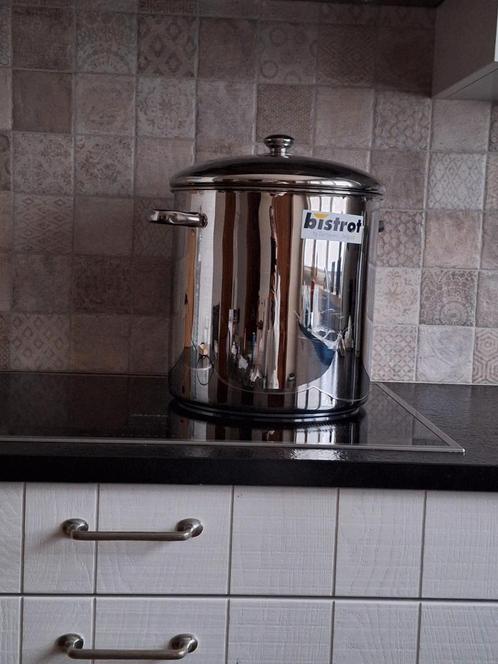 Hoge kookpot/soepkom inox - Demeyere, Huis en Inrichting, Keuken | Potten en Pannen, Zo goed als nieuw, Inox, Inductieplaat, Keramische plaat