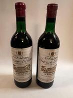 Chateau Prieure-Lichine 1966 lot van 2 flessen Margaux, Verzamelen, Rode wijn, Frankrijk, Vol, Ophalen of Verzenden