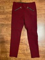 Rood-zwarte stretch broek C&A maat 38, Kleding | Dames, Broeken en Pantalons, C&A, Lang, Maat 38/40 (M), Ophalen of Verzenden