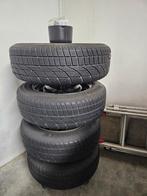 4 Winterbanden op velg, Ophalen, Gebruikt, 15 inch, Banden en Velgen