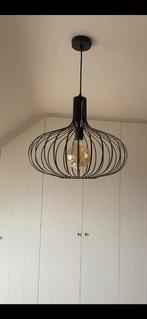 Zwarte moderne luster, Ophalen, Gebruikt, 50 tot 75 cm, Metaal
