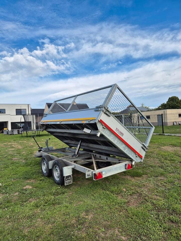 Eduard 3 kanten kipper 3000kg, Auto diversen, Aanhangers en Bagagewagens, Zo goed als nieuw, Ophalen