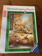 Puzzel van 1000 stukjes: Herten in het bos - Ravensburger, Hobby en Vrije tijd, Ophalen, Gebruikt, Legpuzzel