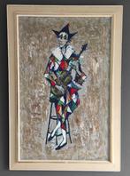 Bernard Lignon (1928-2017) - Clown, Huis en Inrichting, 75 tot 100 cm, Schilderij, Gebruikt, Ophalen