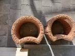 2 NIEUWE bloembakken beton mini: 28X35X20 cm, Tuin en Terras, Bloembakken en Plantenbakken, Ophalen, Nieuw, Beton, Tuin