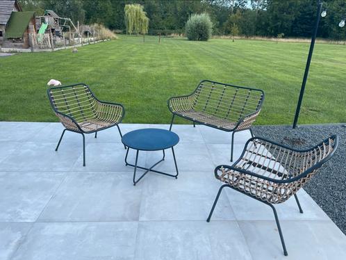 Rotan loungeset, Tuin en Terras, Tuinsets en Loungesets, Loungeset, Rotan, Ophalen