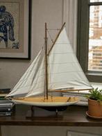 vintage decoratie : modelvijverjacht / model boot, Ophalen of Verzenden