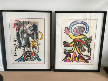 Karel Appel 2 mooie litho’s uit Tantrika II Cobra Art beschikbaar voor biedingen