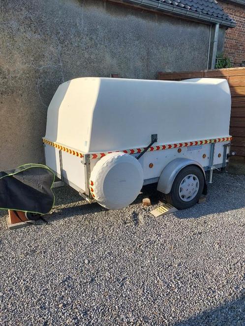 Waroquier trailer 247x150x120 waterdicht en veilig, Auto diversen, Aanhangers en Bagagewagens, Zo goed als nieuw, Ophalen
