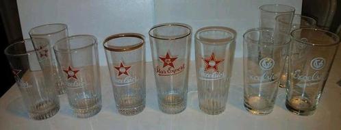 11 Diverse Excelsior  bierglazen, Gent, Verzamelen, Biermerken, Zo goed als nieuw, Glas of Glazen, Overige merken, Ophalen of Verzenden
