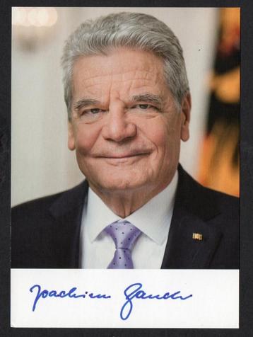 HANDTEKENING VAN JOACHIM GAUCK, PRESIDENT VAN DUITSLAND beschikbaar voor biedingen