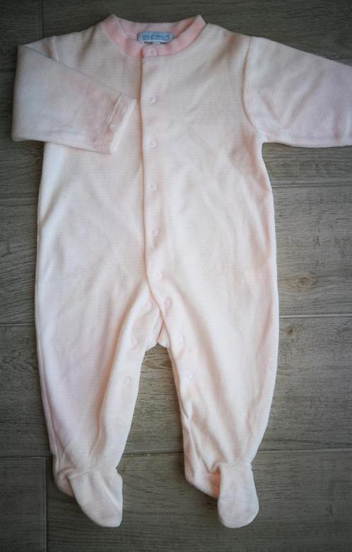 NEUF - pyjama velours rose pastel - Bout'chou - taille 68., Enfants & Bébés, Vêtements de bébé | Taille 68, Neuf, Fille, Vêtements de nuit ou Sous-vêtements