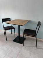 Tafel + 2 stoelen, Huis en Inrichting, Ophalen, Gebruikt, 50 tot 100 cm, Tot twee personen