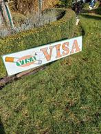 Oude  Email  plaat  getekend   1961    VISA  sigaretten, Verzamelen, Ophalen, Gebruikt, Reclamebord