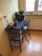 Keukentafel met barkrukjes, Ophalen, 50 tot 100 cm, 100 tot 150 cm, Tot twee personen