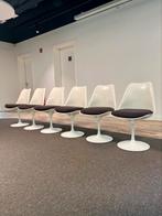 6x Knoll Saarinen Tulip Chair, Huis en Inrichting, Ophalen, Design klassieker, Gebruikt, Wit