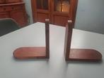 Vintage houten boekensteunen, Huis en Inrichting, Woonaccessoires | Wandplanken en Boekenplanken, Ophalen of Verzenden