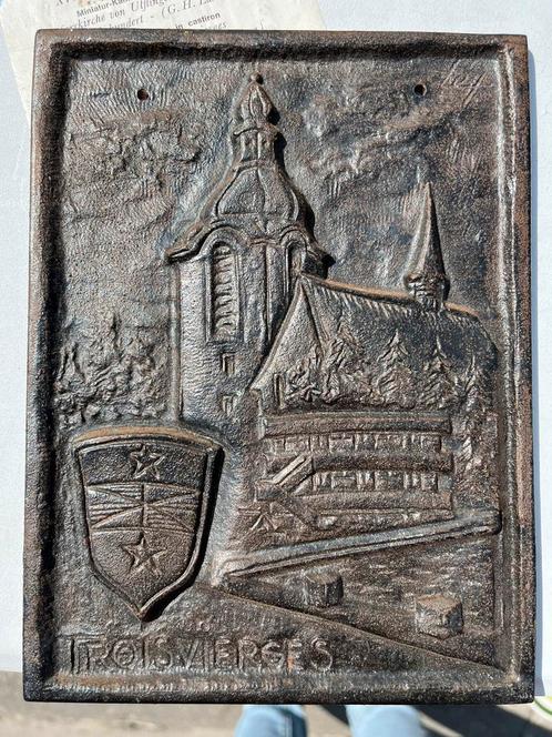 Eglise gietijzeren plaat, Antiek en Kunst, Antiek | Religieuze voorwerpen